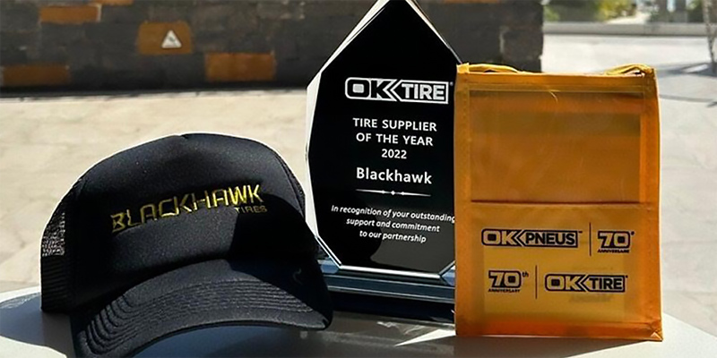Blackhawk Tire Wins OK Tire’s Vendor of the Year Award